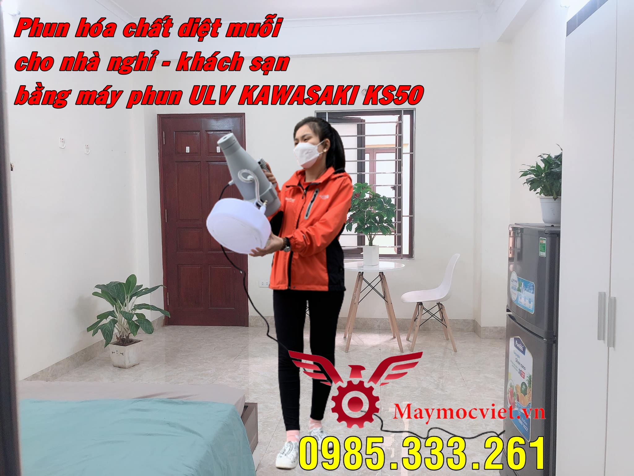 Máy phun hóa chất diệt muỗi nhà ở, chung cư mini, nhà nghỉ, khách sạn