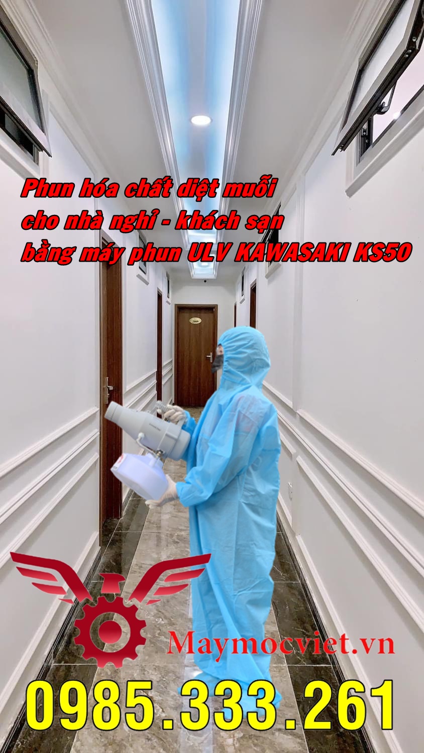 Máy phun hóa chất diệt muỗi nhà ở, chung cư mini, nhà nghỉ, khách sạn
