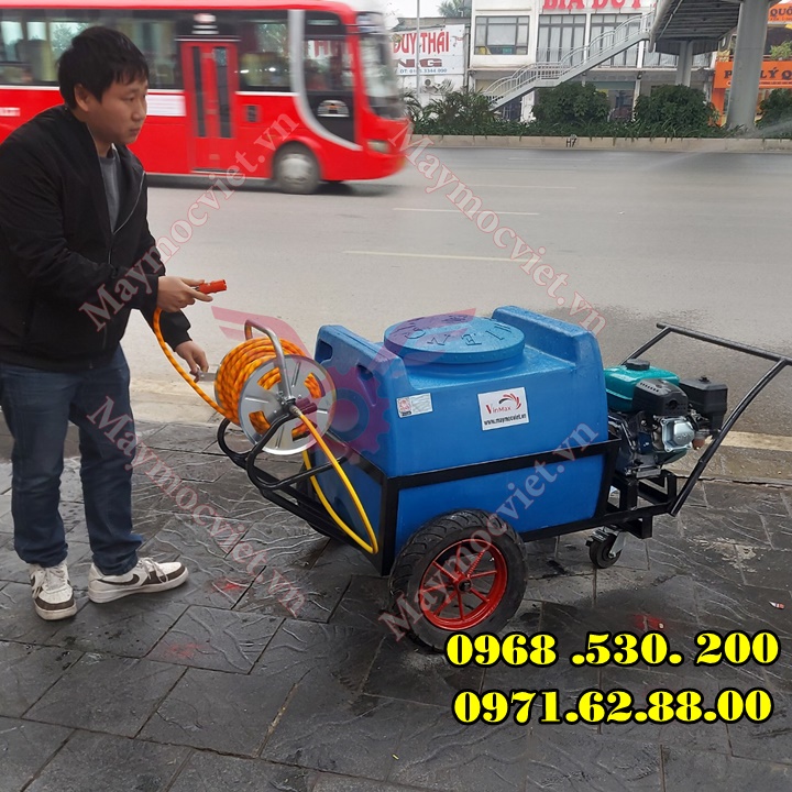 Máy phun thuốc công nghiệp kéo tay thùng phuy Vinmax PT200