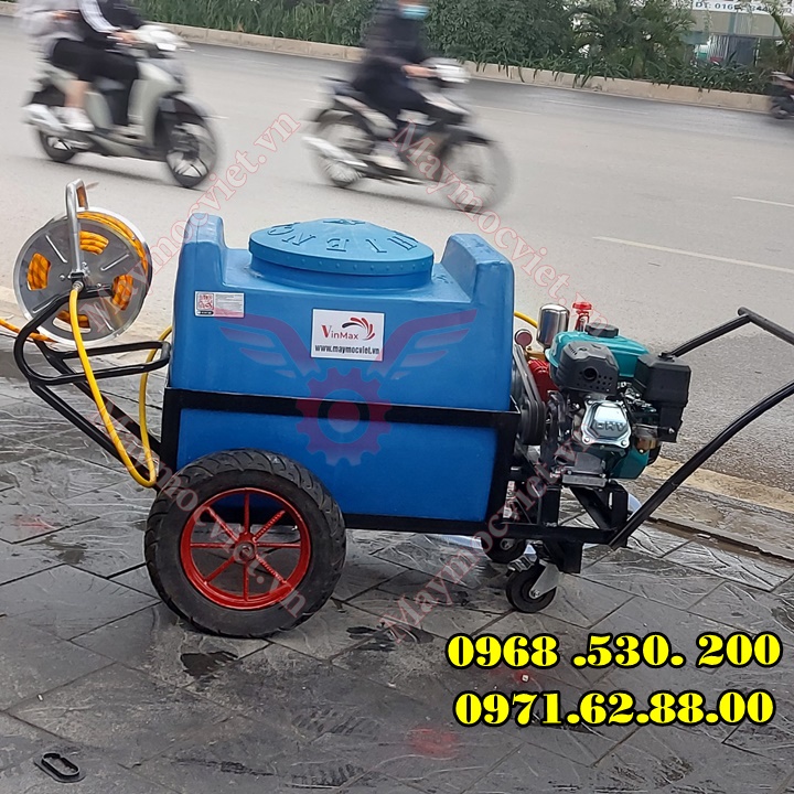 Máy phun thuốc công nghiệp kéo tay thùng phuy Vinmax PT200