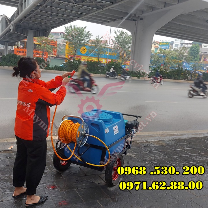 Máy phun thuốc công nghiệp kéo tay thùng phuy Vinmax PT200