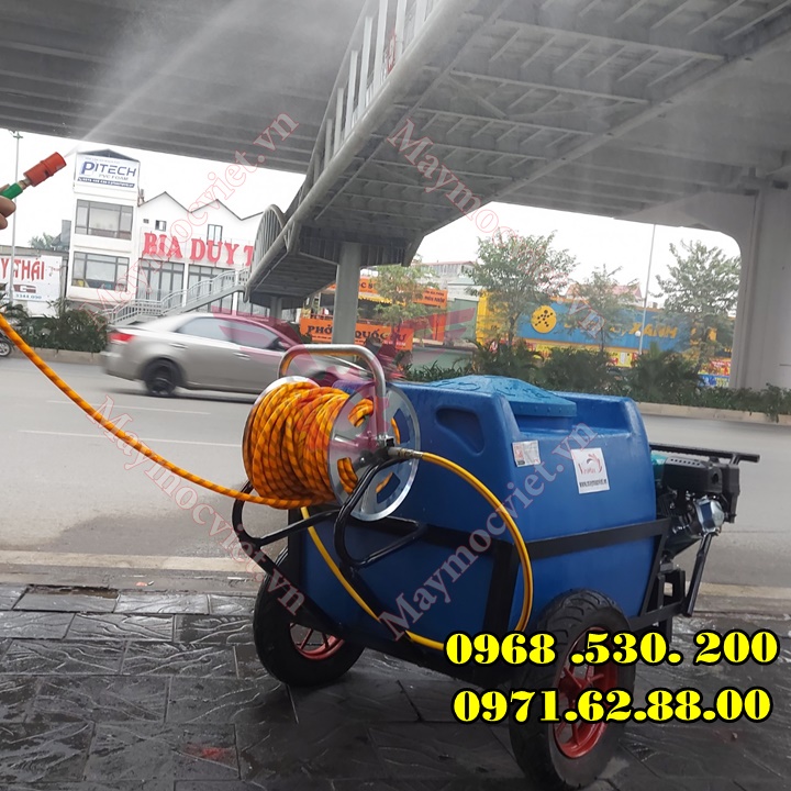 Máy phun thuốc công nghiệp kéo tay thùng phuy Vinmax PT200