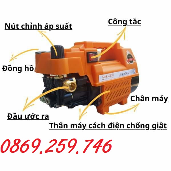Máy rửa đa năng công xuất cao 04, máy rửa xe 04