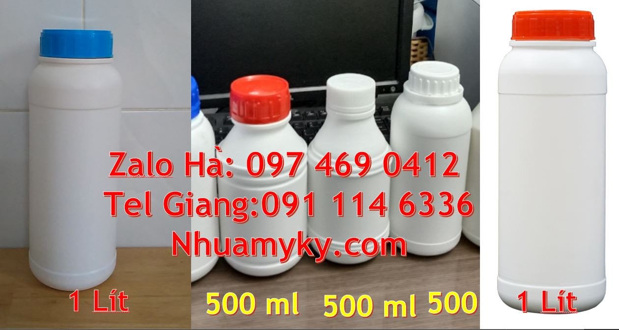 chai nhựa hdpe 100ml vuông,chai nhựa màu xanh 500ml đựng hóa chất giá