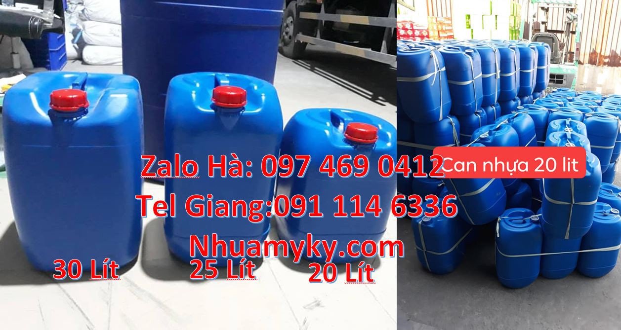 can nhựa chất lượng cao 30l,can nhưa trắng xanh 10l giá rẻ,can nhựa mo
