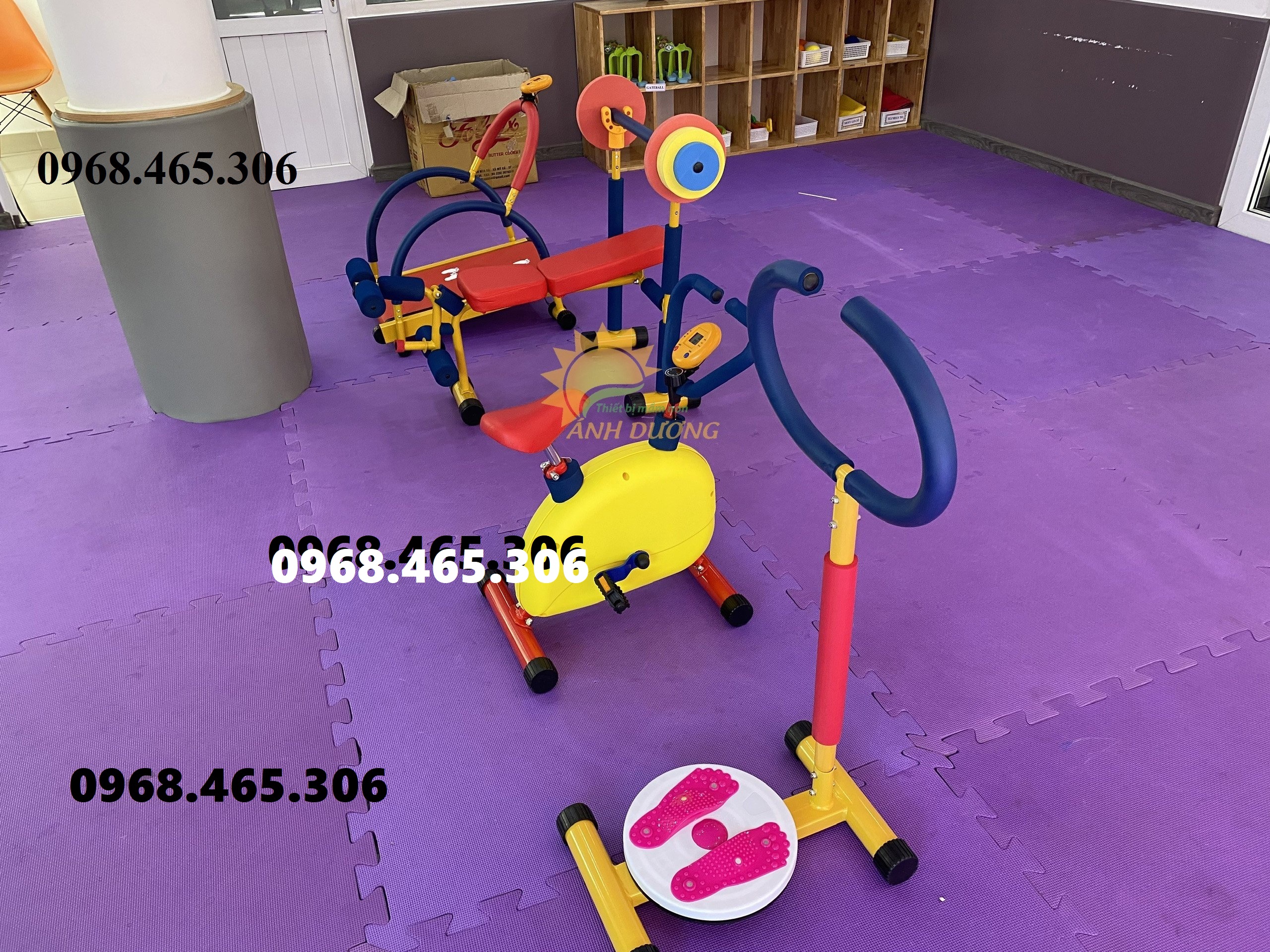 Thiết bị gym mầm non, dụng cụ gym trẻ em