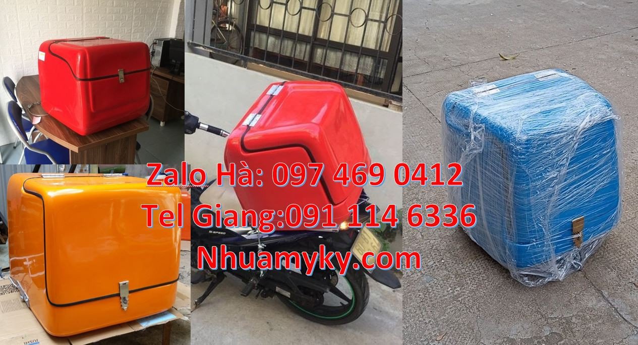 thùng giao hàng bằng xe máy,thùng giao cafe,thùng giao đồ ăn nhanh rẻ