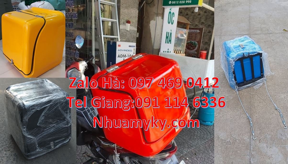 thùng giao hàng bằng xe máy,thùng giao cafe,thùng giao đồ ăn nhanh rẻ