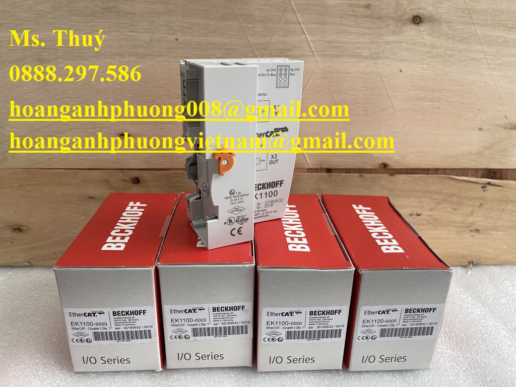 Bộ kết nối EtherCAT EK1100  Beckhoff chính hãng tại VN