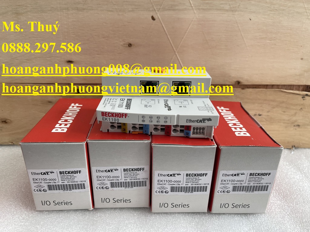 Bộ kết nối EtherCAT EK1100  Beckhoff chính hãng tại VN