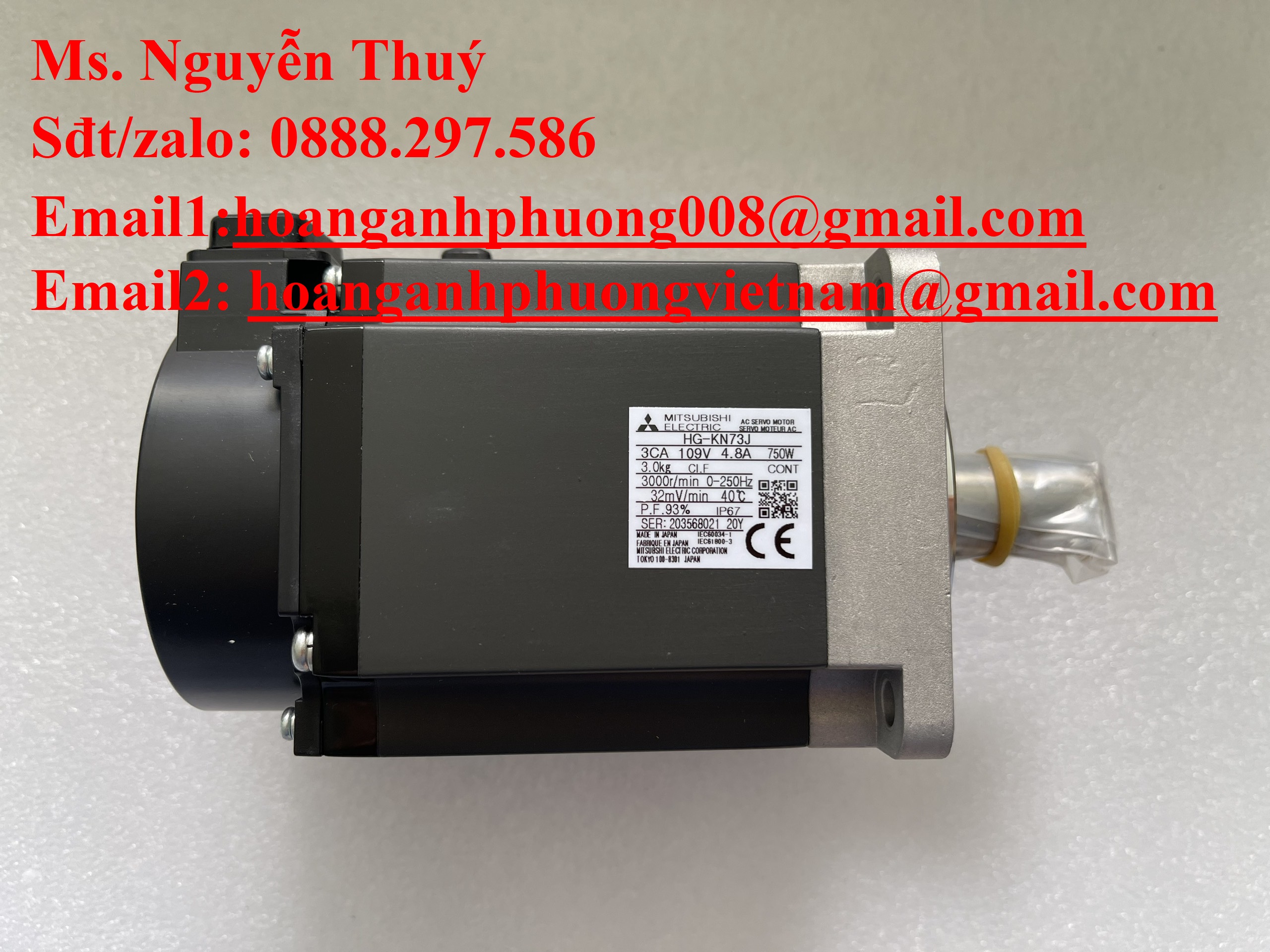 Động cơ Servo Mitsubishi HG-KR73J  Mới, chính hãng, giá cạnh tranh