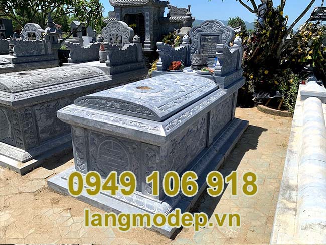 Mẫu mộ đá đơn giản nhỏ gọn thiết kế đẹp