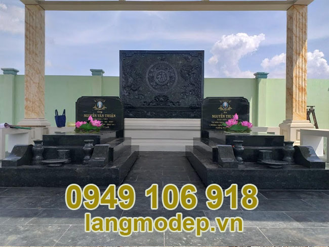 Mẫu mộ đá đơn giản nhỏ gọn thiết kế đẹp