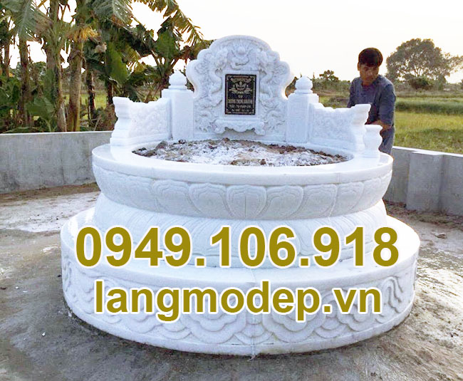 Mẫu mộ đá đơn giản nhỏ gọn thiết kế đẹp