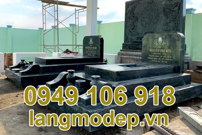 Mẫu mộ đá đơn giản nhỏ gọn thiết kế đẹp