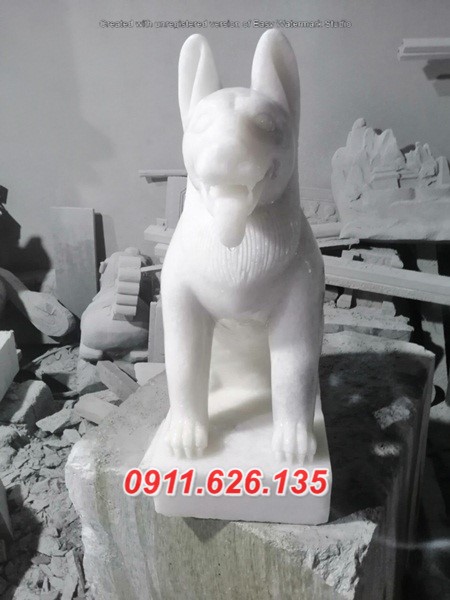 Mẫu chó đá đẹp, đúc nguyên khối, làm theo yêu cầu