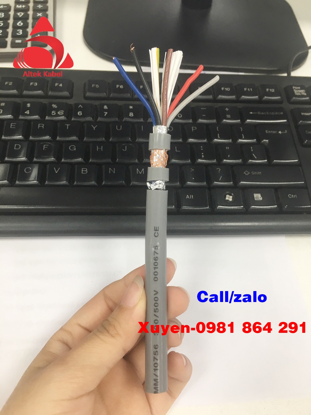 Cáp điều khiển rvv,rvvp 6x0.5mm2 lõi đồng 100% giá tốt hãng Altek Kabe