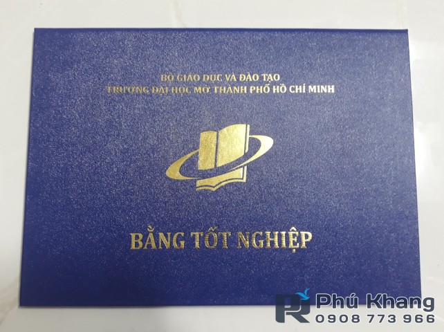In bìa bằng tốt nghiệp, bìa đựng giấy chứng nhận