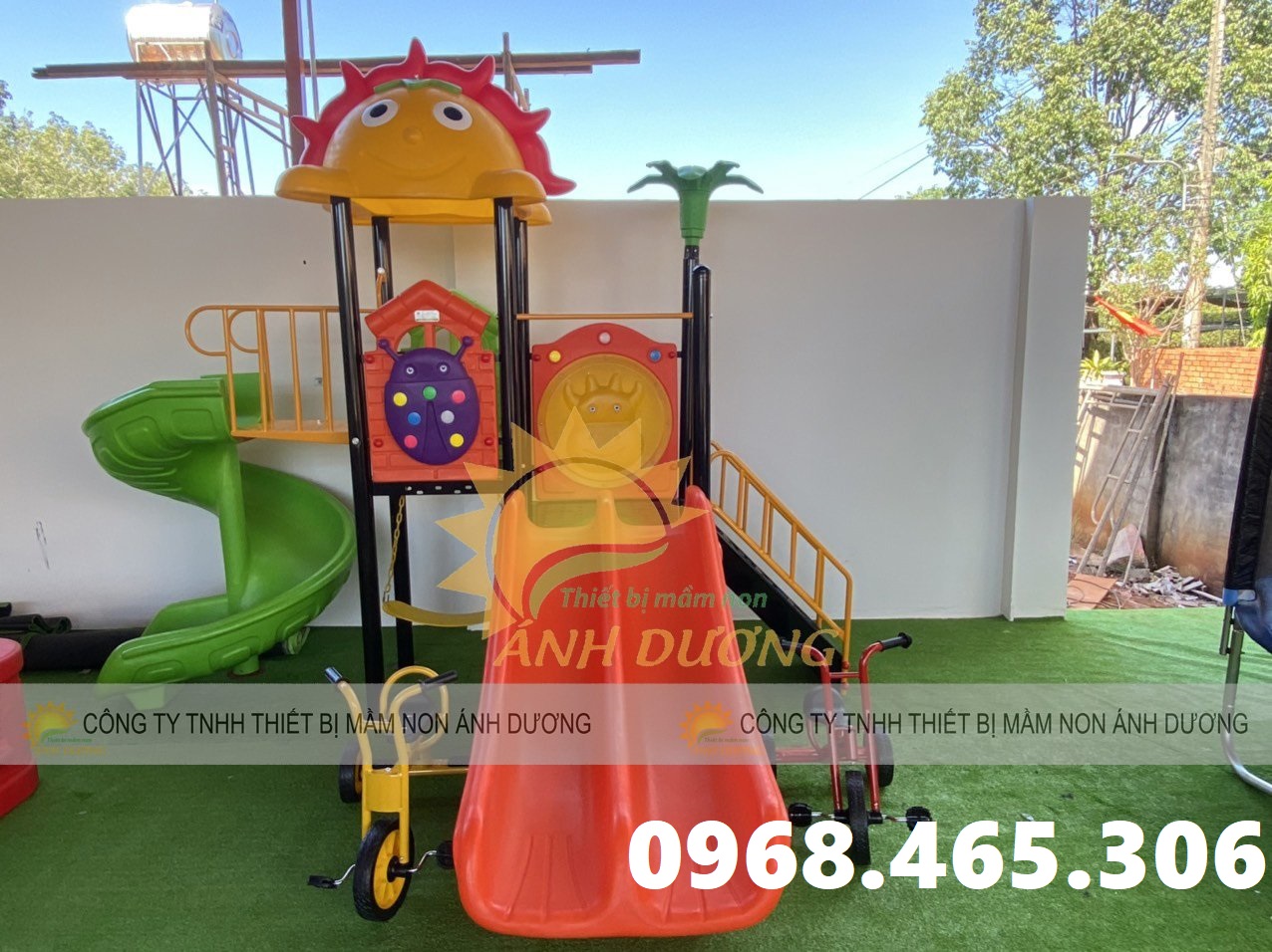 Cầu trượt trẻ em ngoài trời dành cho trường mầm non, khu vui chơi