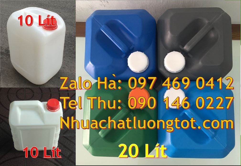 can nhựa 20l đựng nước khoáng, can nhựa xanh 30l đựng nước mắm,can xan