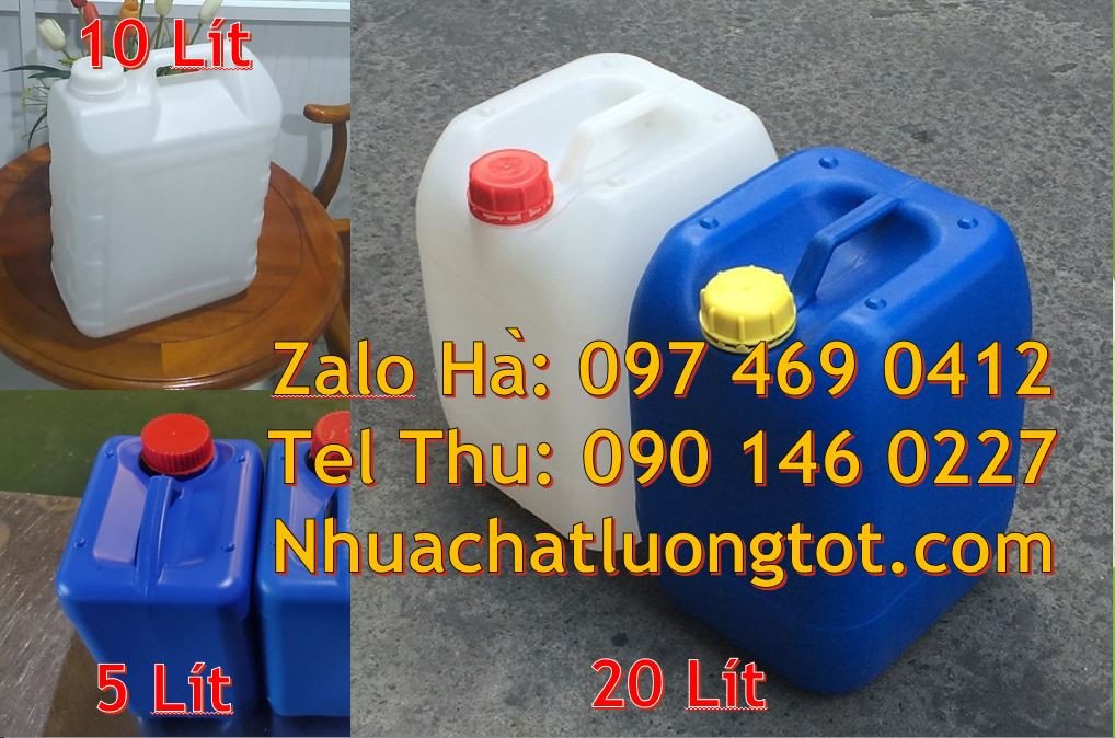 can nhựa 20l đựng nước khoáng, can nhựa xanh 30l đựng nước mắm,can xan