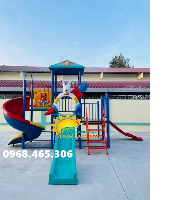 Cầu trượt trẻ em ngoài trời dành cho khu vui chơi, công viên, chung cư
