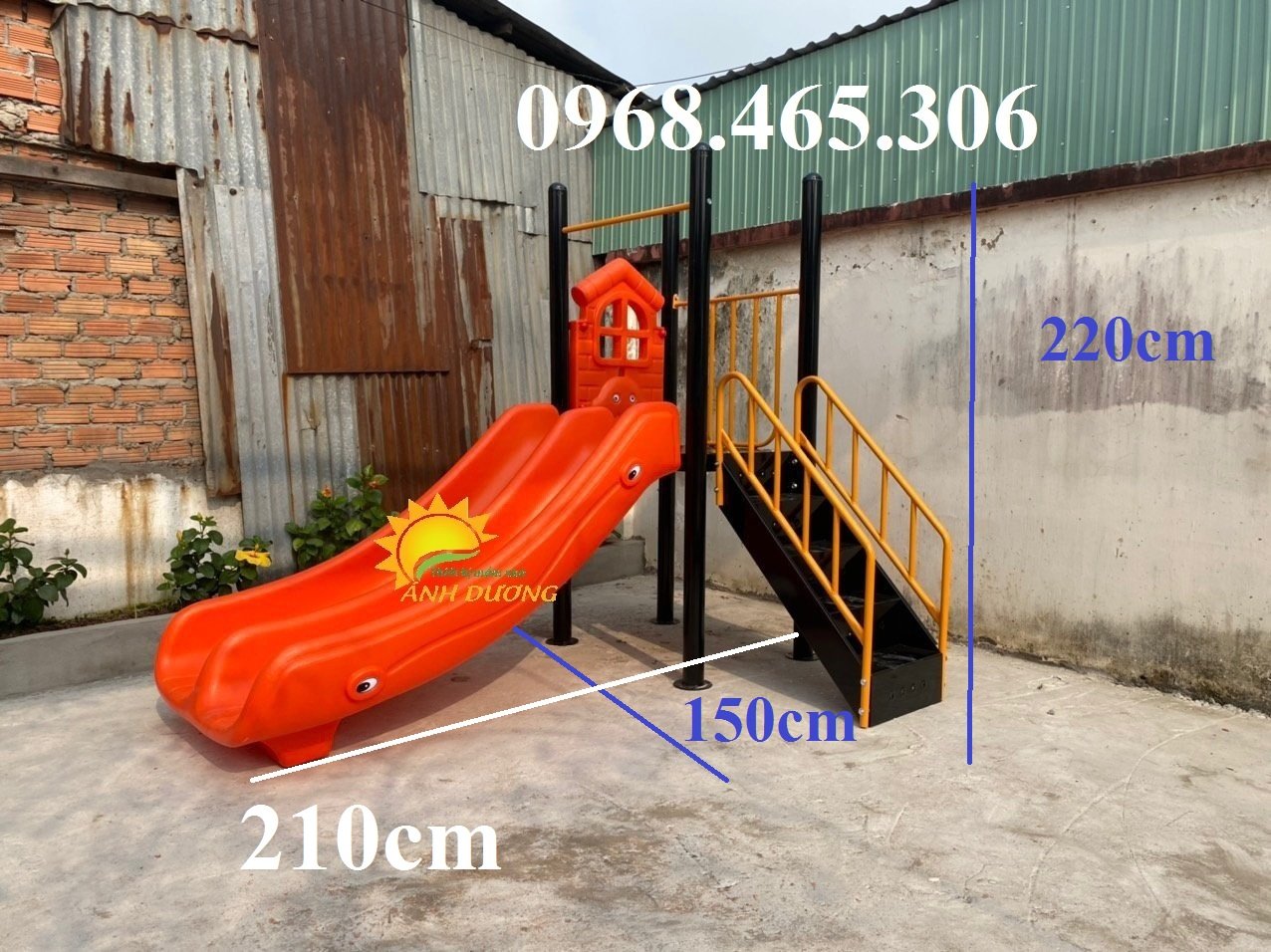 Cầu trượt trẻ em ngoài trời dành cho khu vui chơi, công viên, chung cư
