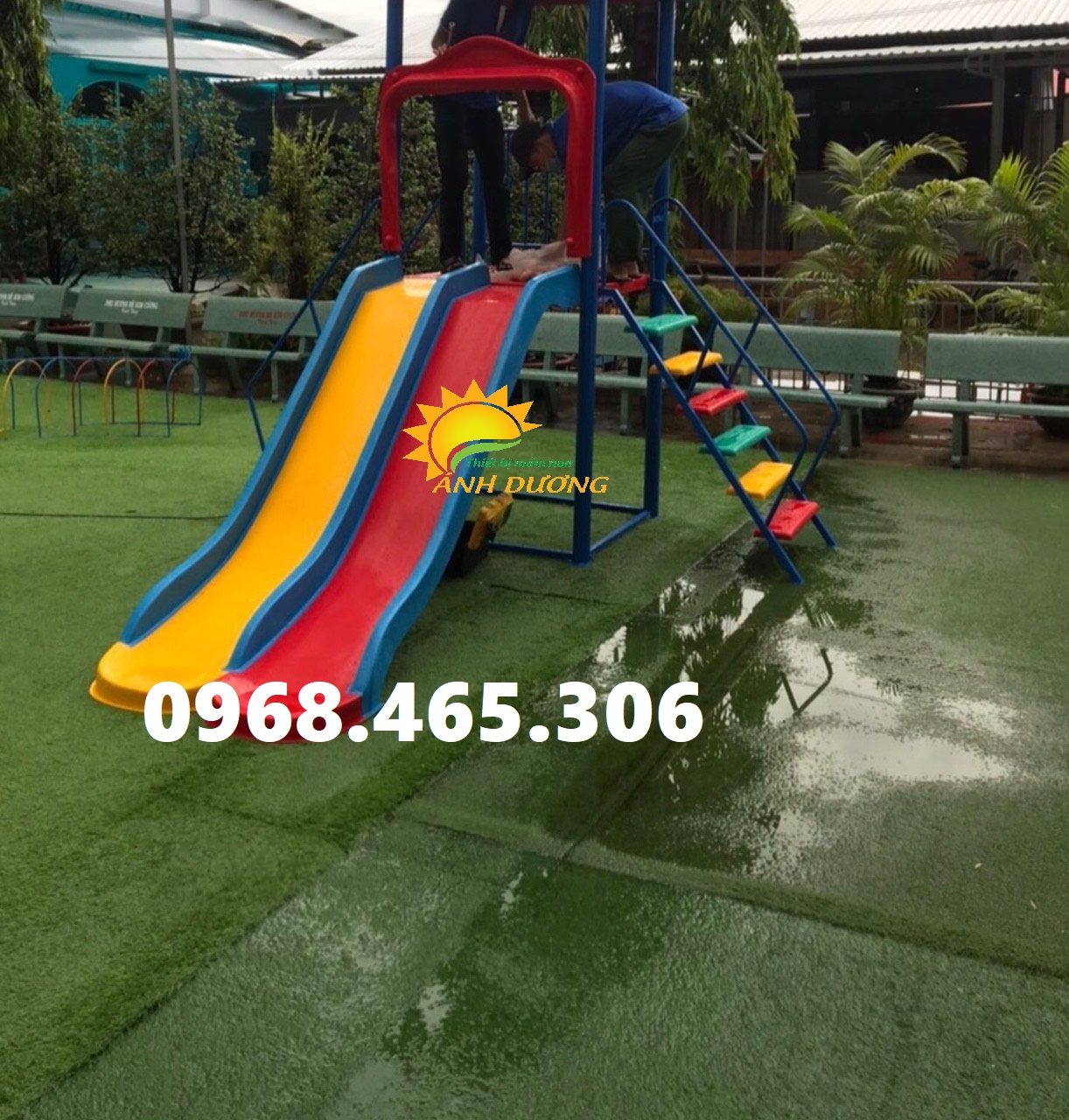 Cầu trượt trẻ em ngoài trời dành cho khu vui chơi, công viên, chung cư