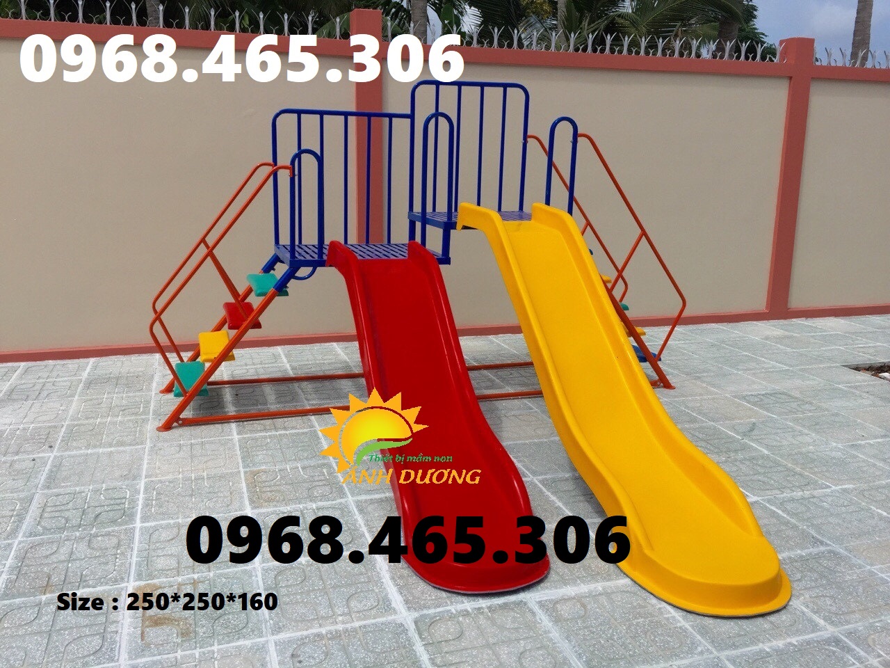 Cầu trượt trẻ em ngoài trời dành cho khu vui chơi, công viên, chung cư