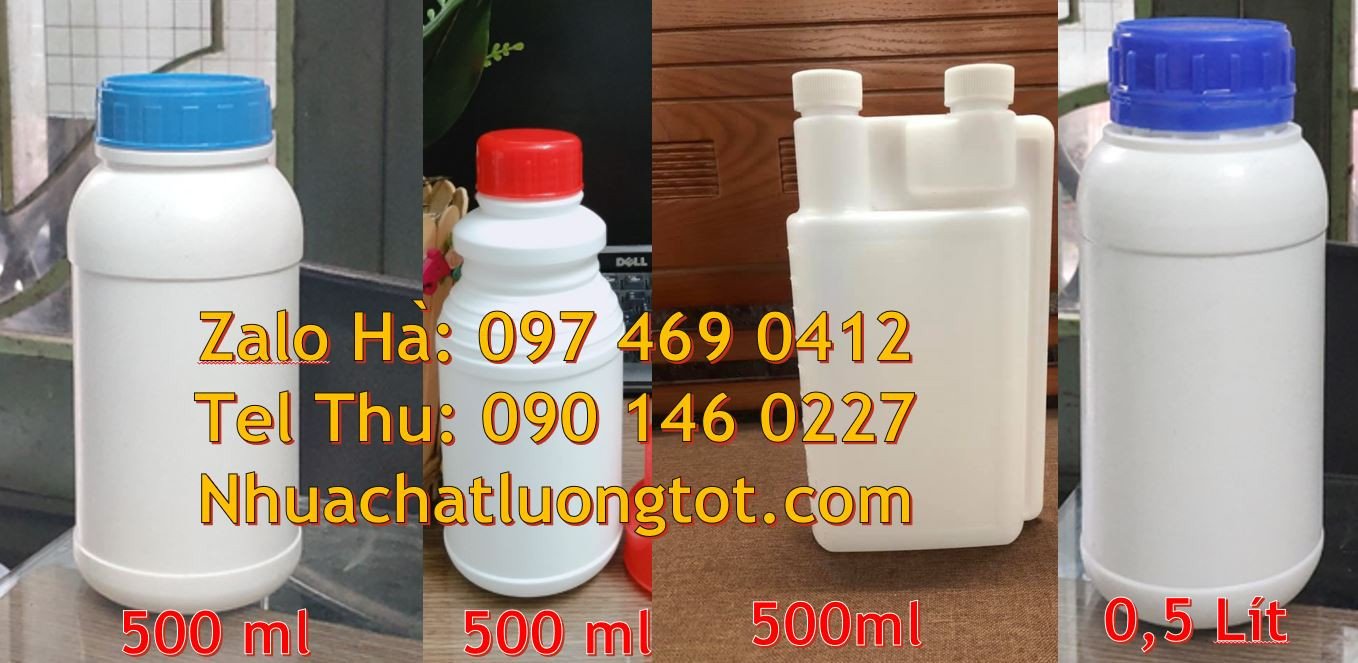 chai 250ml trắng đục,chai 500ml tròn xanh,chai 100ml trong suốt giá rẻ