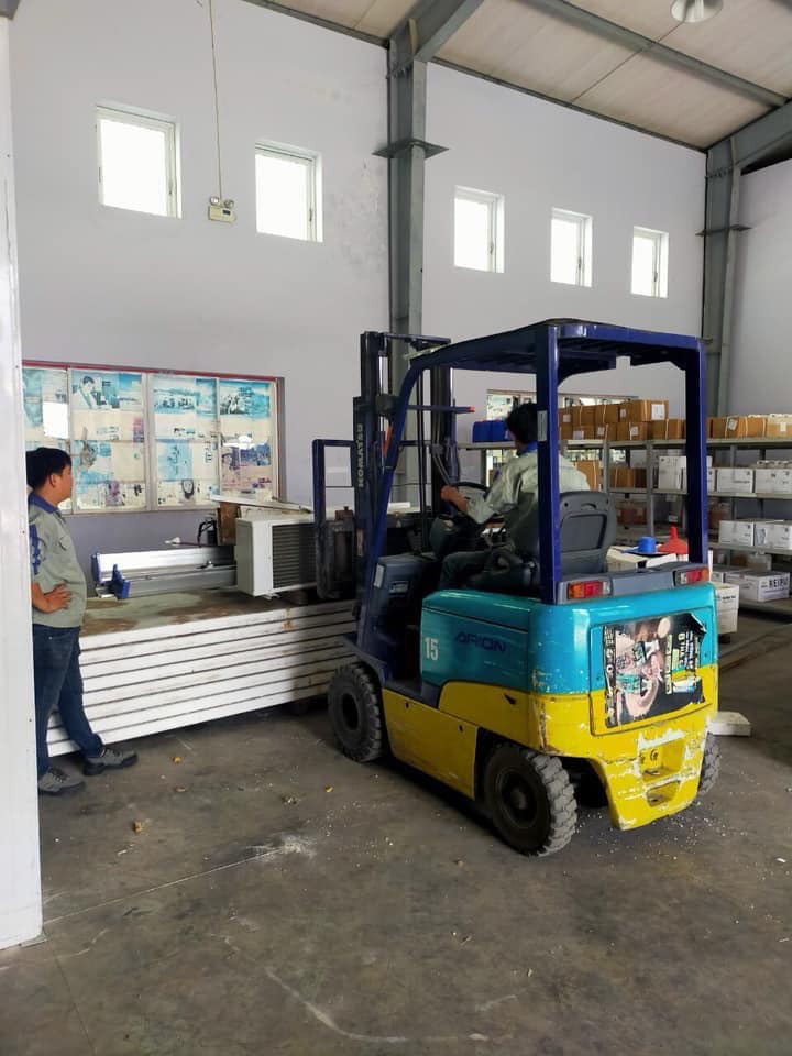Bàn giao kho lạnh bảo quản bột rau câu tại Ninh Thuận
