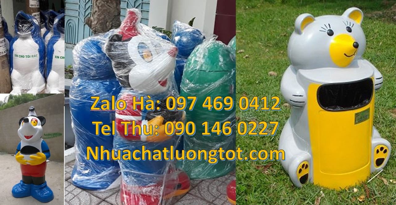 cung cấp sĩ lẻ thùng rác hình con vật,thùng rác hình gấu,cá heo,voi