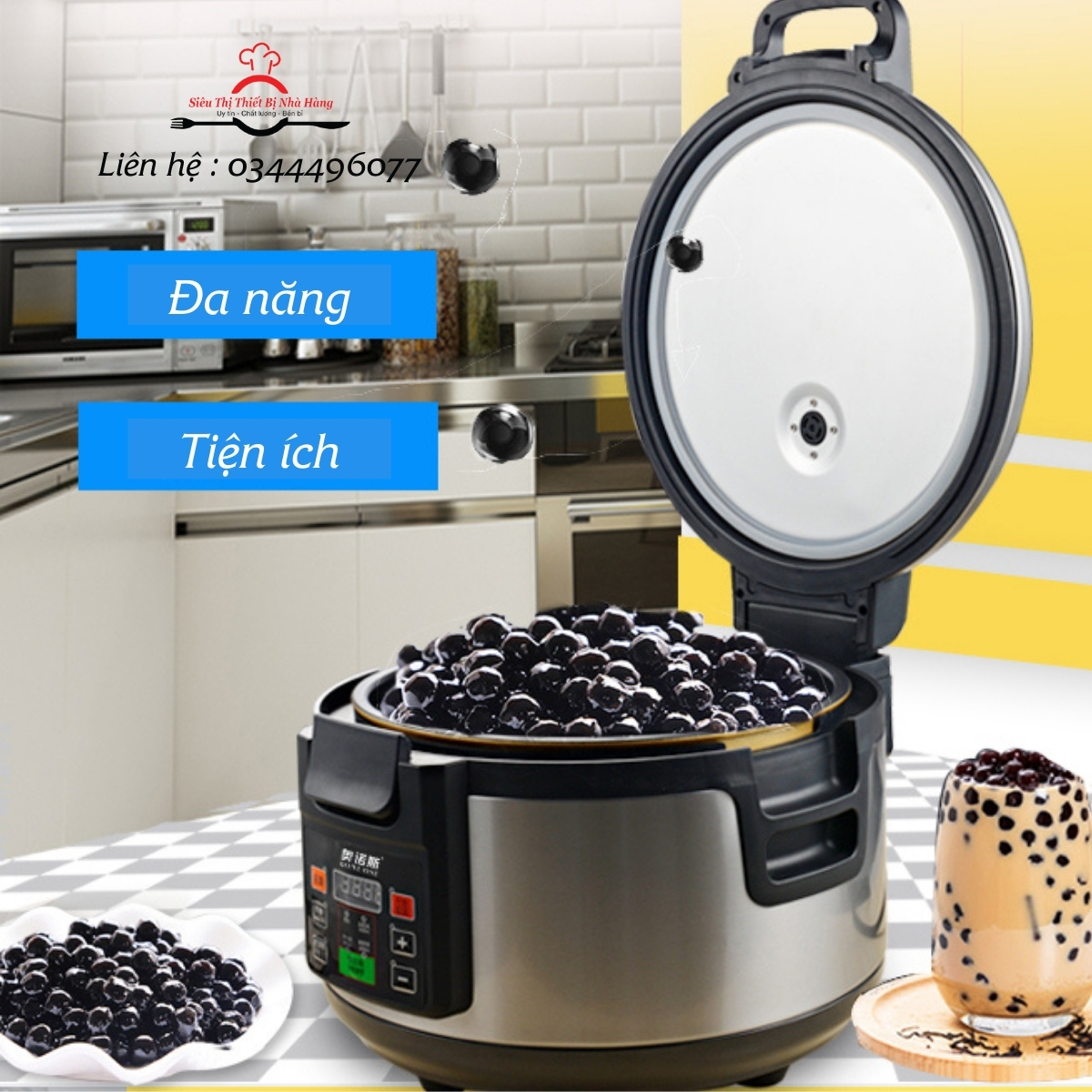 nồi nấu trân châu tự động 16 lít siêu hot