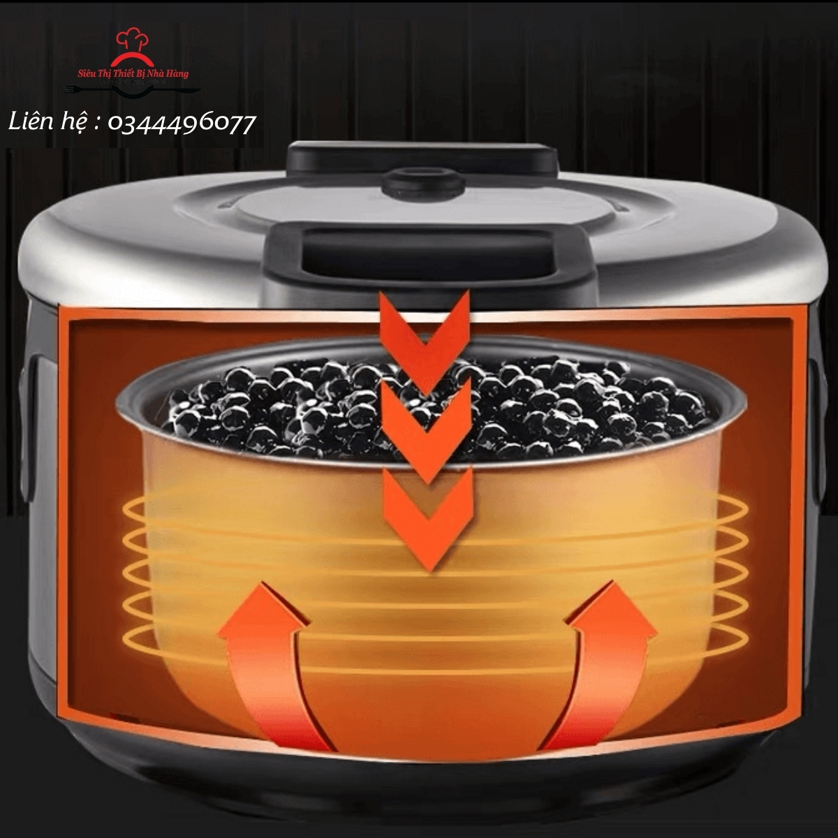 nồi nấu trân châu tự động 16 lít siêu hot