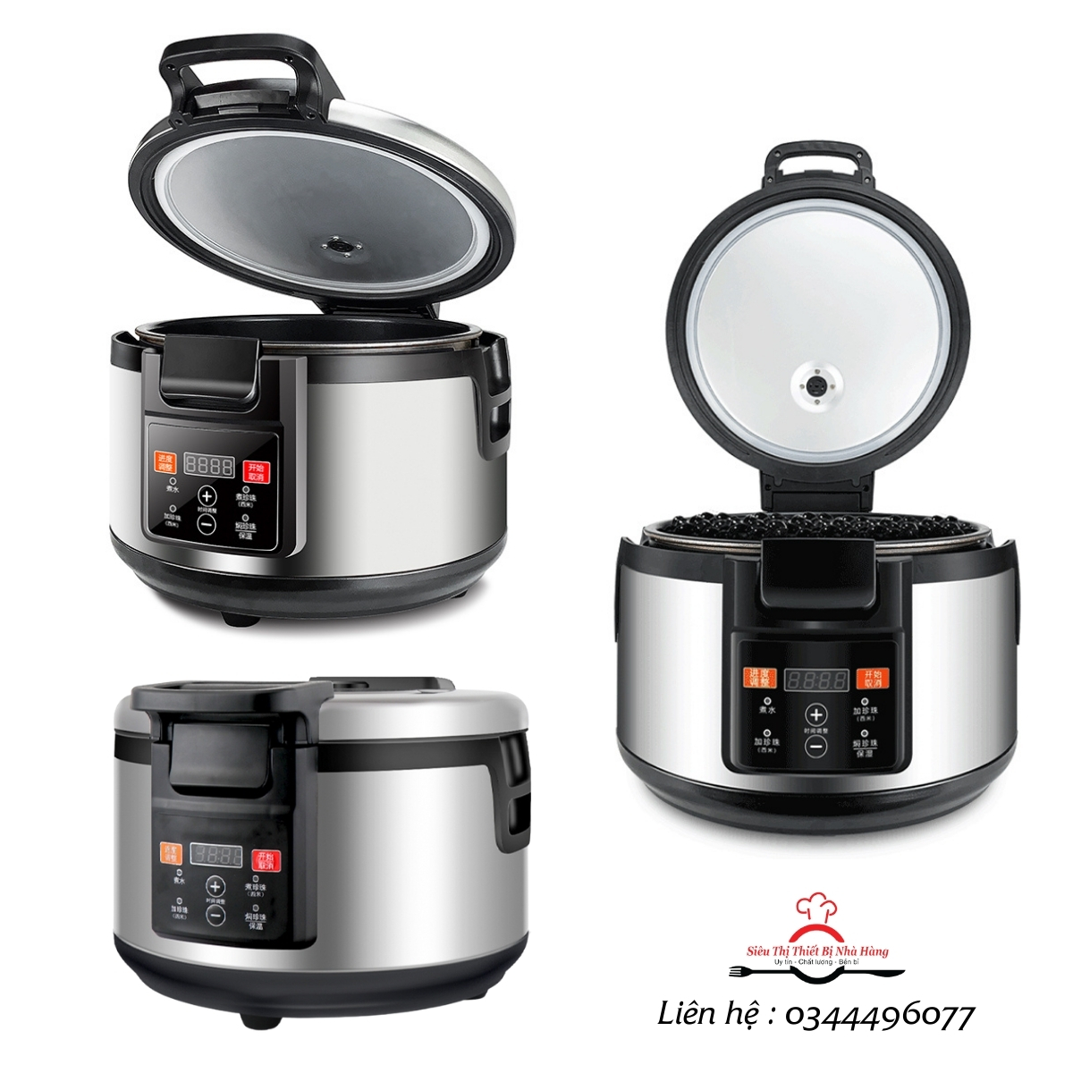 Nồi nấu trân châu tự động 16L rất tiện lợi