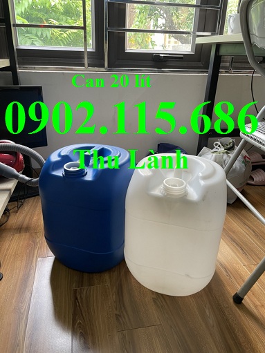 Bán can nhựa 20 lít, can đựng hóa chất 20 lít, can dày 20 lít