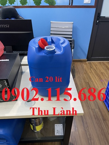 Bán can nhựa 20 lít, can đựng hóa chất 20 lít, can dày 20 lít