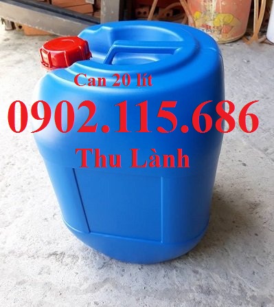 Bán can nhựa 20 lít, can đựng hóa chất 20 lít, can dày 20 lít