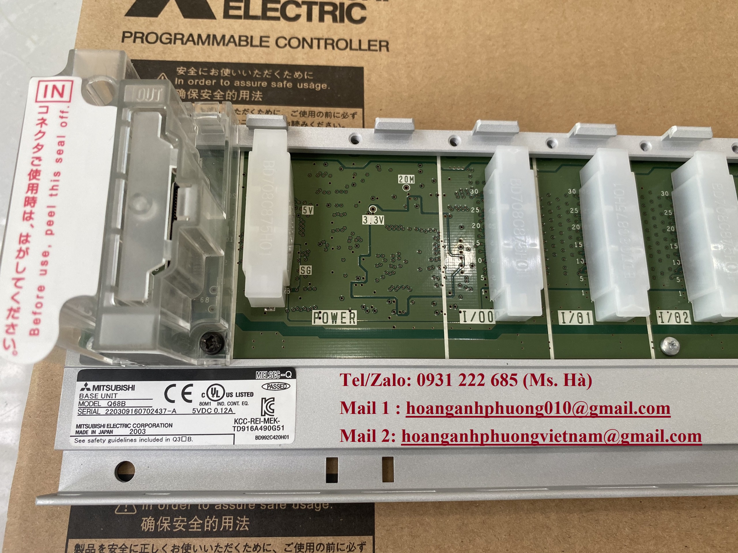 Đế mở rộng dòng Q series Q68B mitsubishi hàng mới 100%