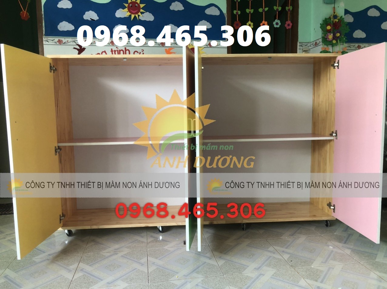 Tủ chăn gối, mền trẻ em dành cho trường mầm non