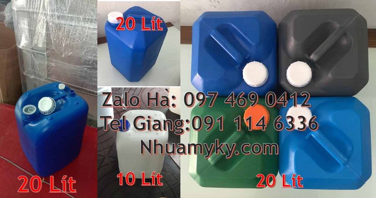 can nhựa dày 25l đựng nước,can nhựa 20l màu xanh, can nhựa 18l giá rẻ