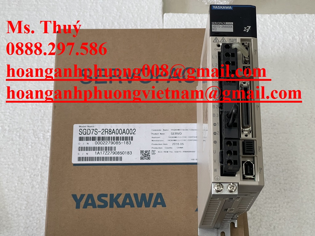Yaskawa SGD7S-2R8A00A002  Hàng chính hãng, nhập khẩu