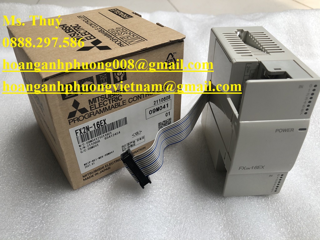 Module Mitsubishi FX2N-16EX  Nhập khẩu mới 100%