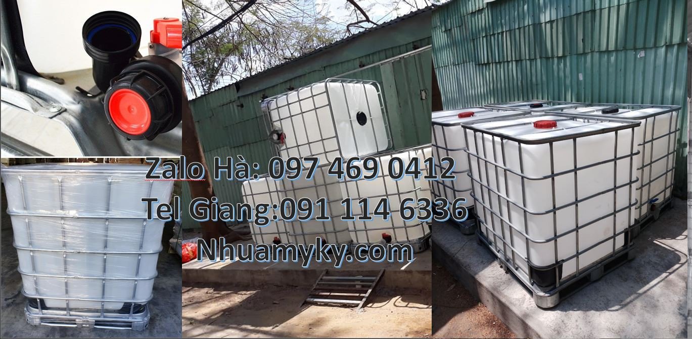 thùng nhựa 1000l đựng hóa chất,tank nhựa màu trắng đựng nước,ibc 1000l