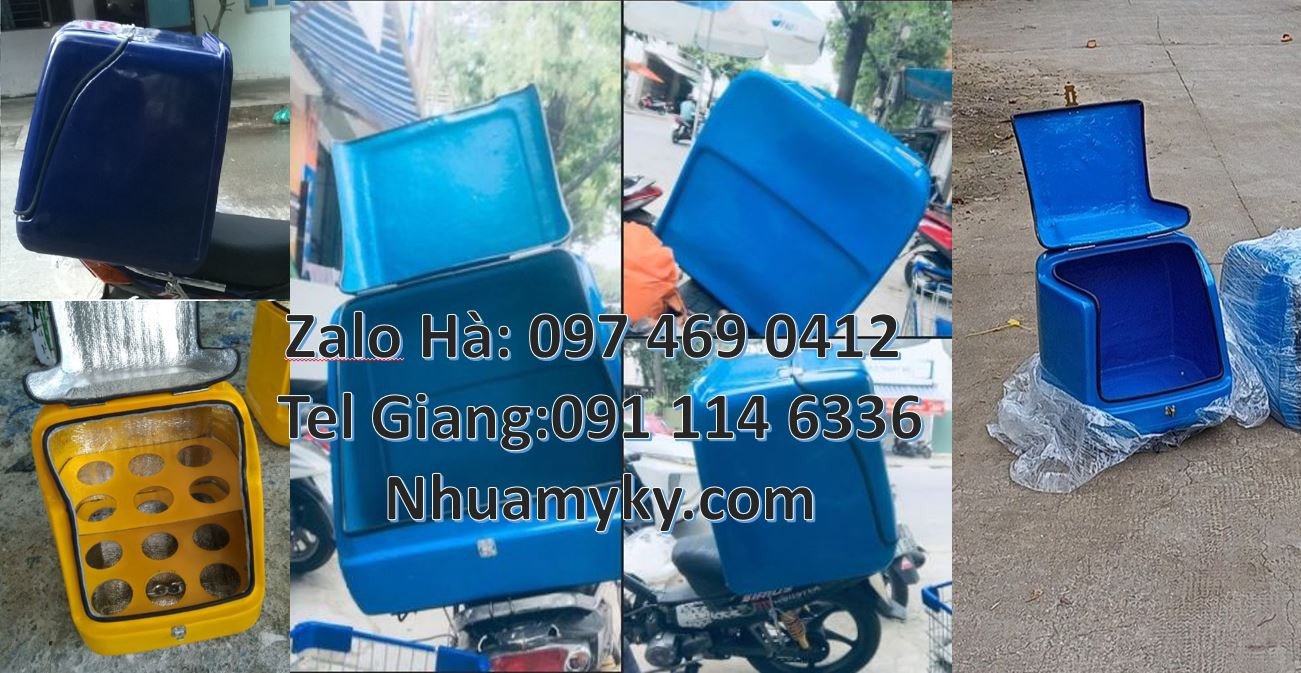 thùng ship hàng giữ nhiệt,thùng giao bưu phẩm,thùng chở hàng sau xe má