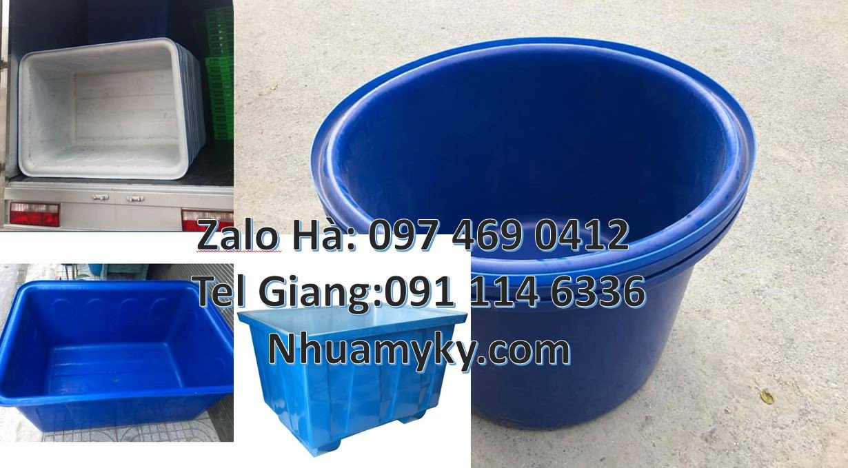 thùng nhựa chữ nhật 1000l,thùng nhựa tròn 2000l màu xanh giá rẻ nhất