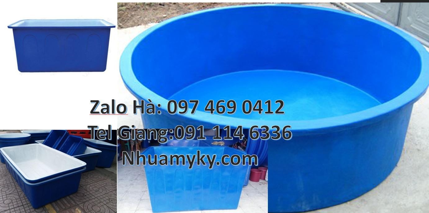thùng nhựa chữ nhật 1000l,thùng nhựa tròn 2000l màu xanh giá rẻ nhất