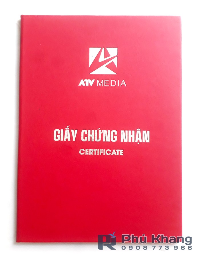 Bìa nhung a4, bìa nhung đựng giấy khen thưởng