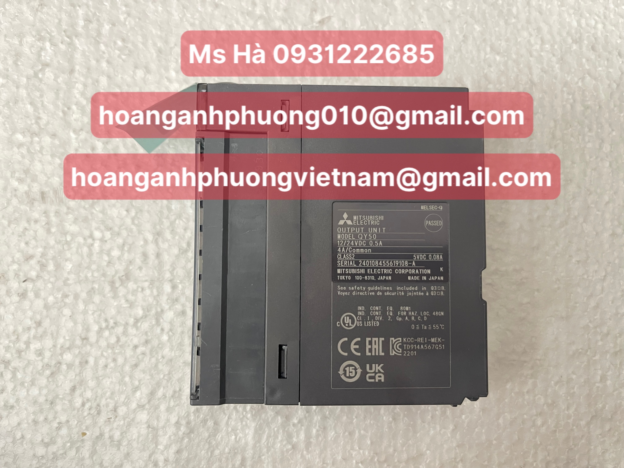 Mô đun QY50, PLC, mitsubishi, dòng ngõ ra transistor