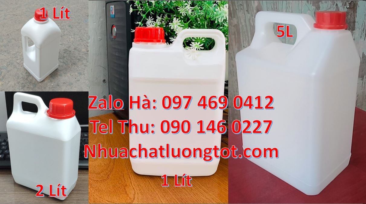 can nhựa 0.5l đựng mật mía,can nhựa 1l đựng nước mắm,can nhựa trắng xa